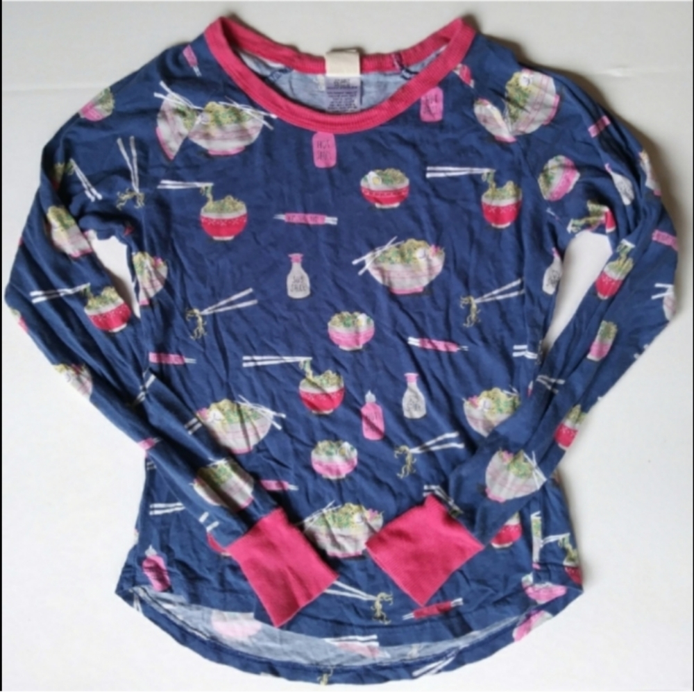 MUNKI MUNKI NOODLE BOWL PAJAMA TOP SMALL - Picture 6 of 8